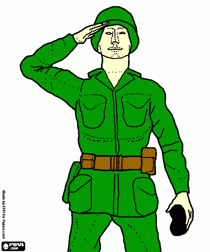 Soldado do filme Toy story para colorir e imprimir