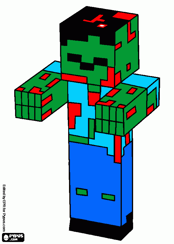 SONBI DO MINECRAFIT DEAD para colorir e imprimir