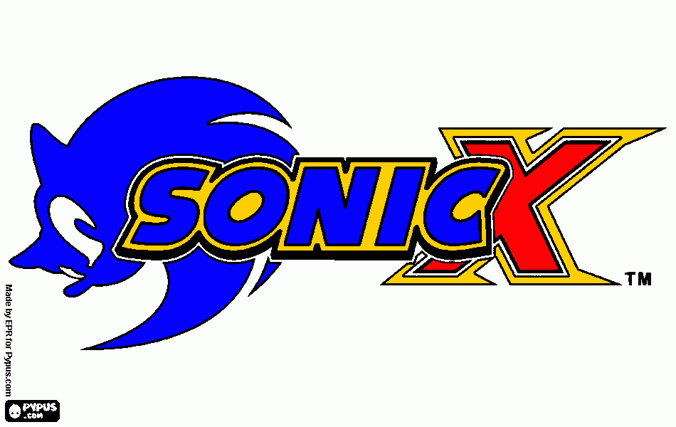 sonic colorido para colorir e imprimir