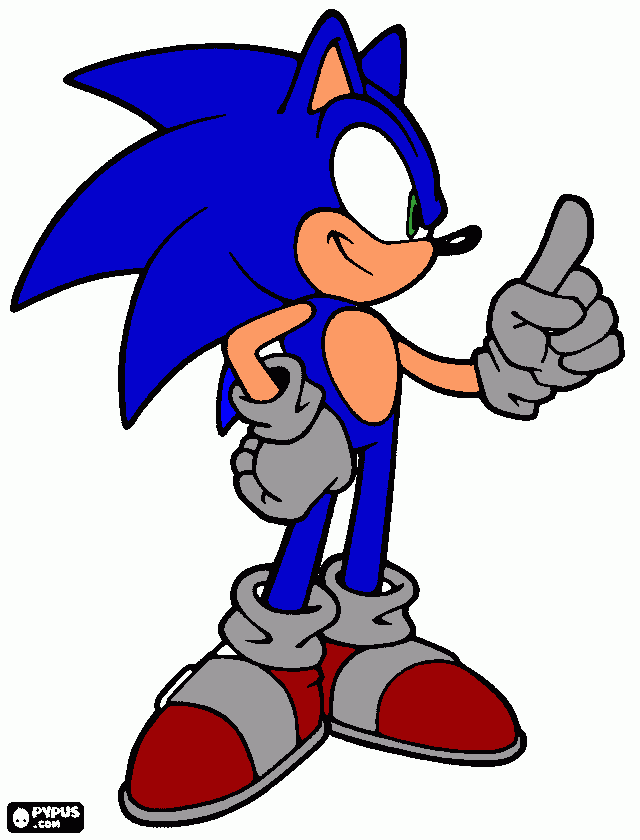 sonic Kalel para colorir e imprimir