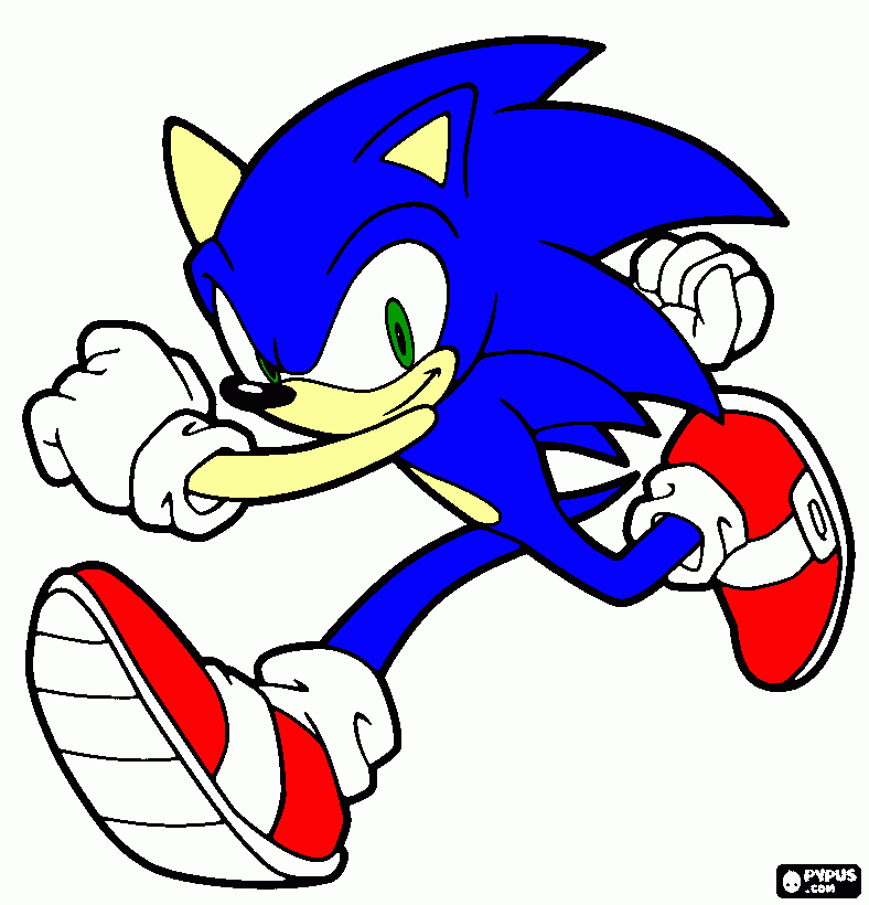sonic natal 2014 para colorir e imprimir