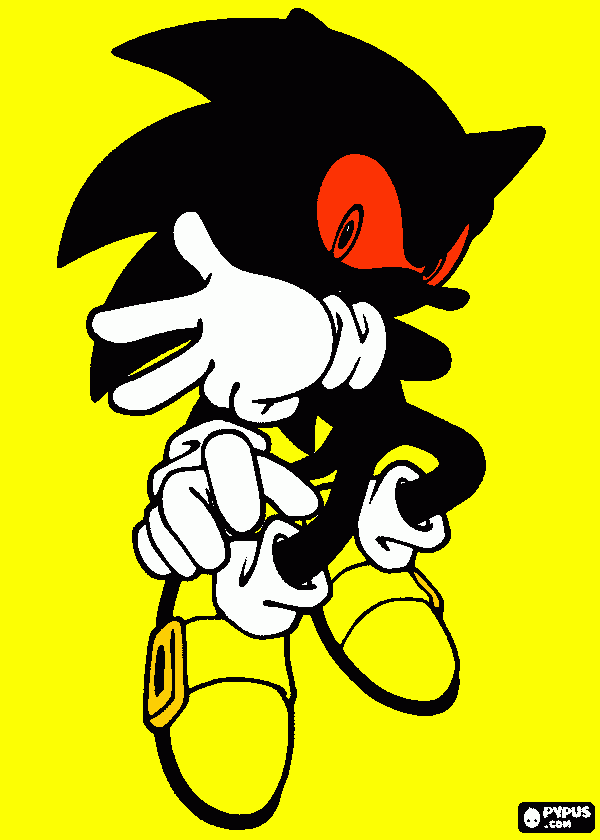 sonic ninja para colorir e imprimir