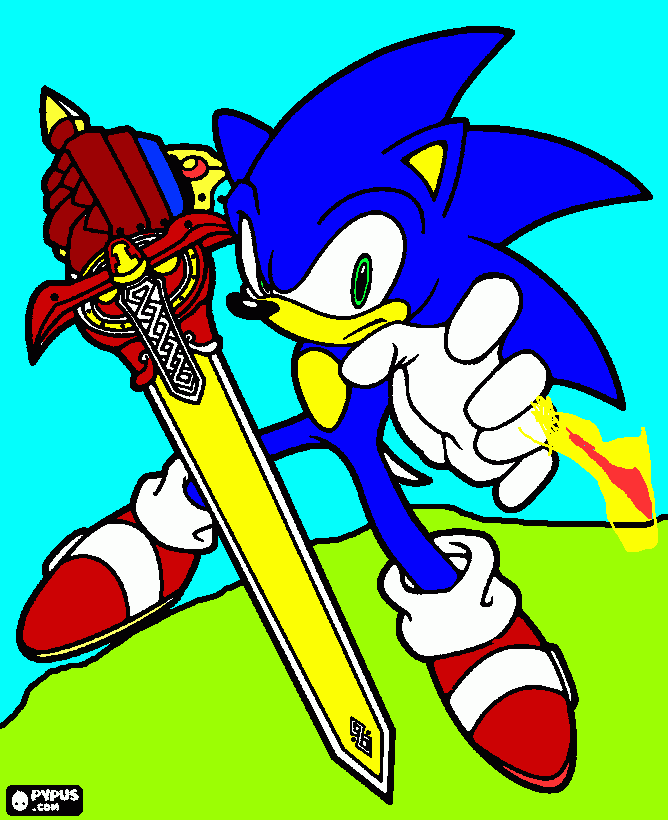 SONIC O ORIÇO para colorir e imprimir