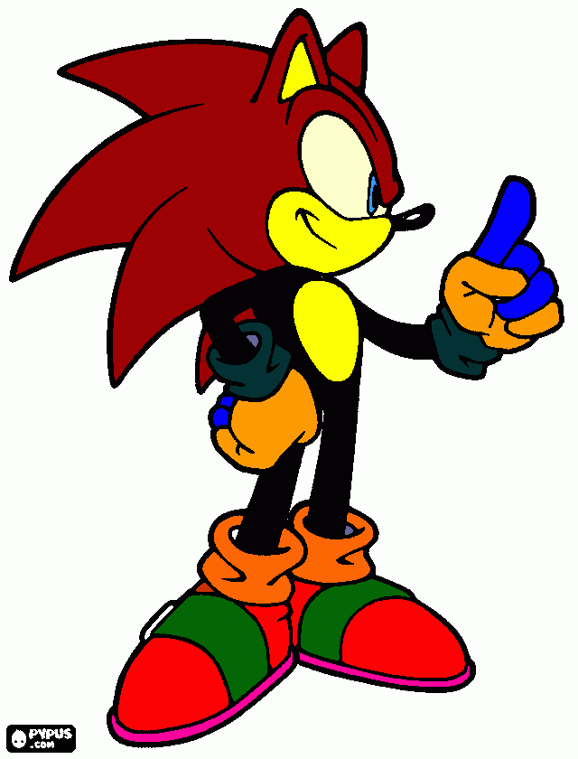 SONIC PAI para colorir e imprimir