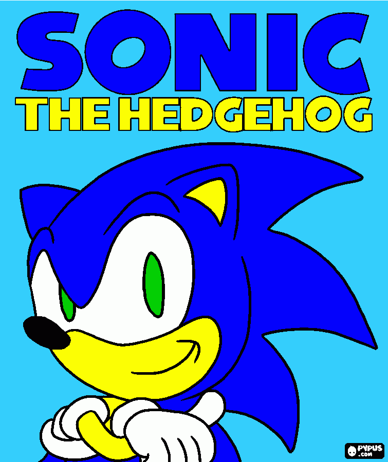 sonic the hedghog para colorir e imprimir