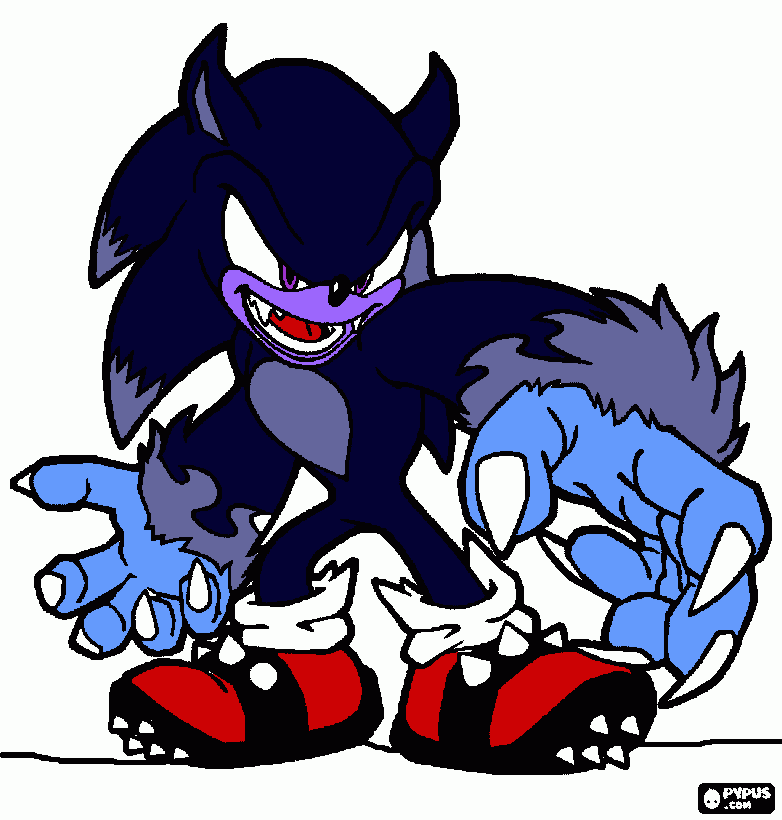 SONIC UNLEASHED para colorir e imprimir