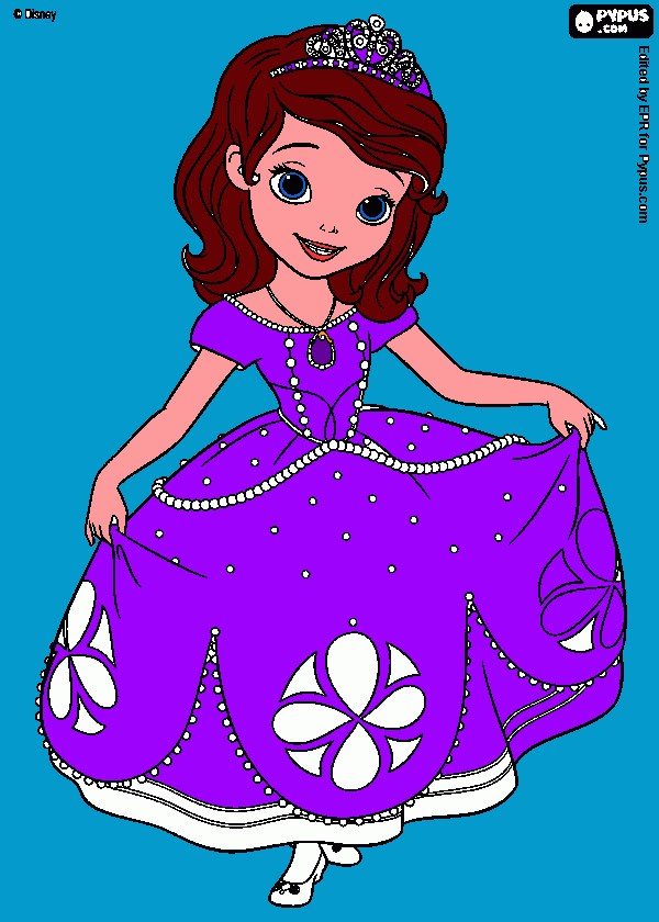 sophia linda para colorir e imprimir