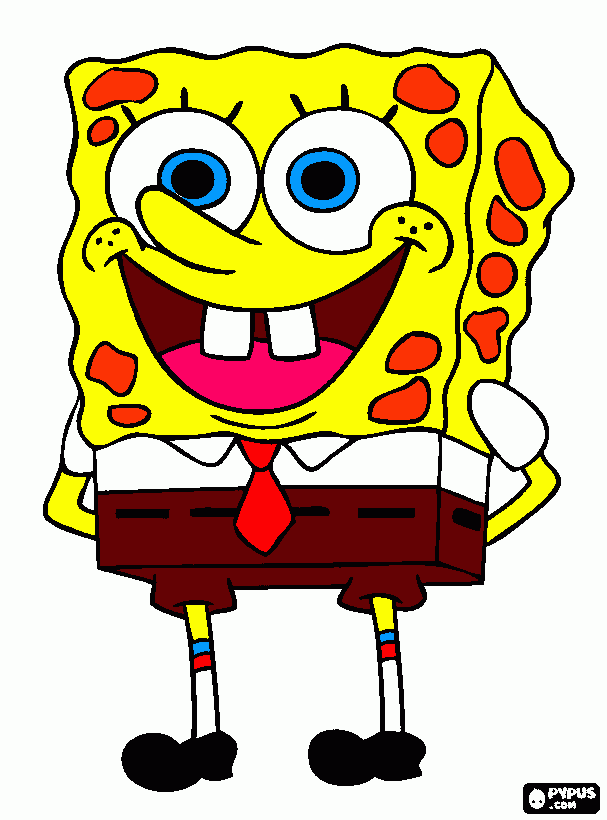 sponge bob para colorir e imprimir