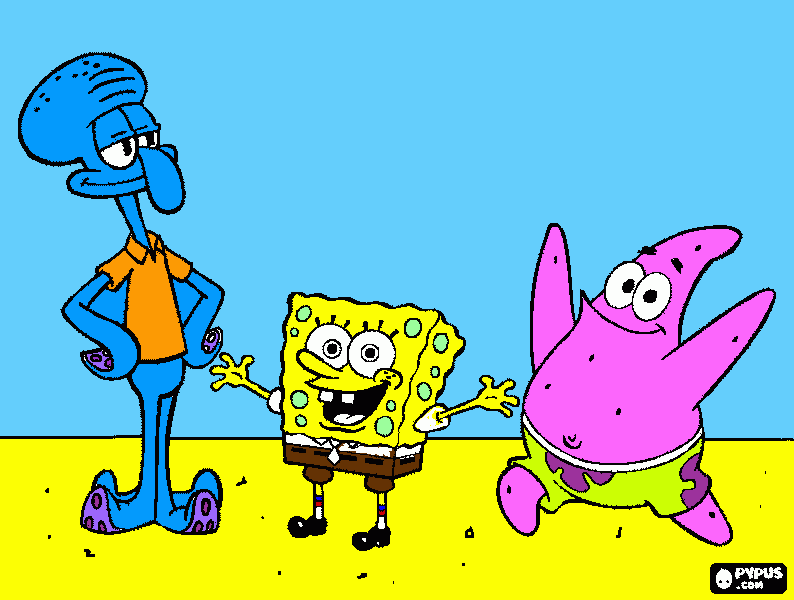 SpongeBob SquaredPants para colorir e imprimir