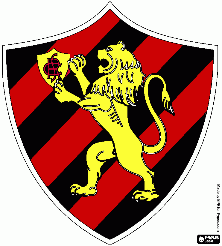 sport club do recife para colorir e imprimir