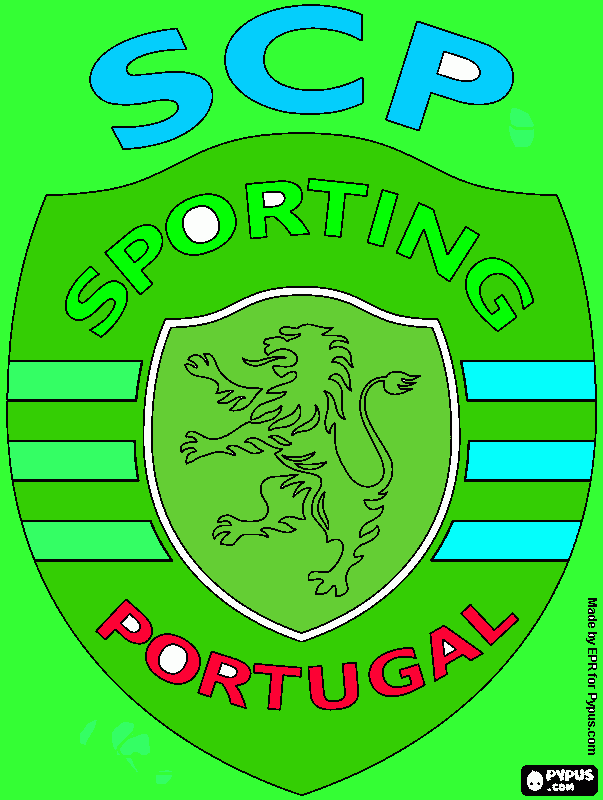 SPORTING O MELHOR para colorir e imprimir