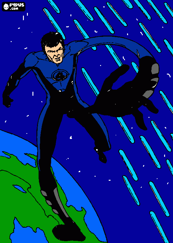sr.fantastico no universo para colorir e imprimir
