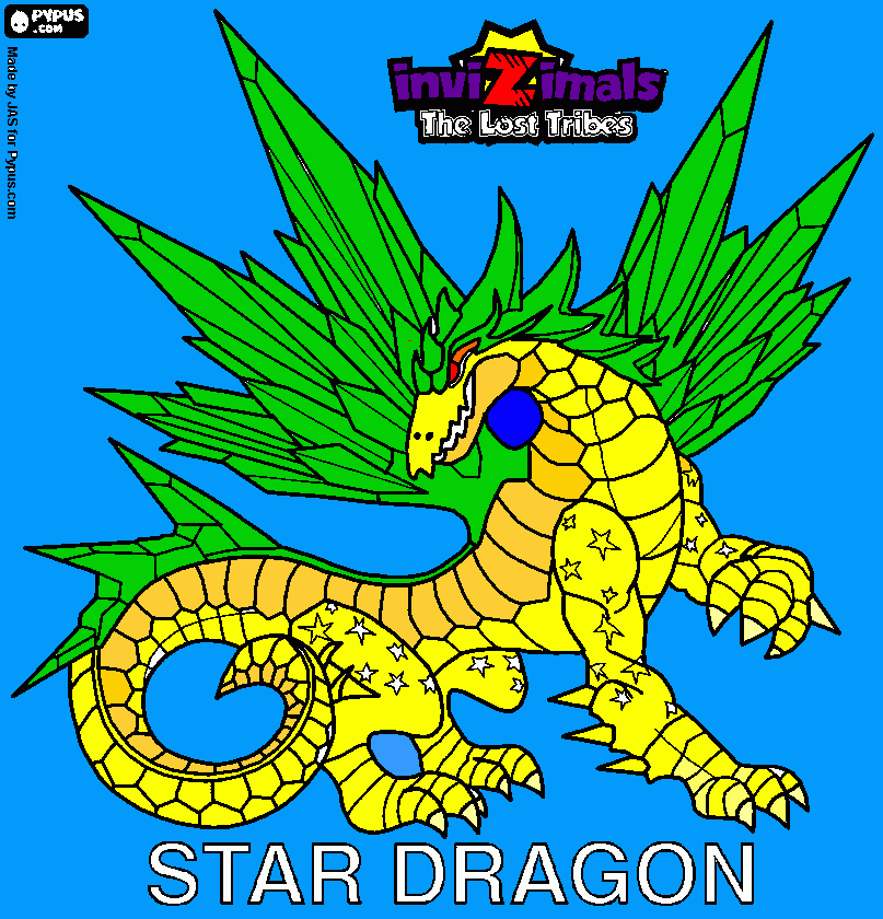 star dragon para colorir e imprimir