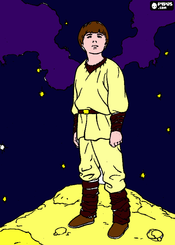 star wars anakin skarukar para colorir e imprimir