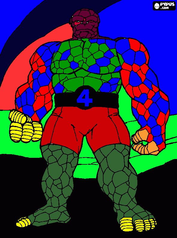 stone man para colorir e imprimir