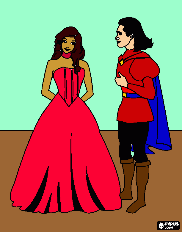 sua princesinha para colorir e imprimir