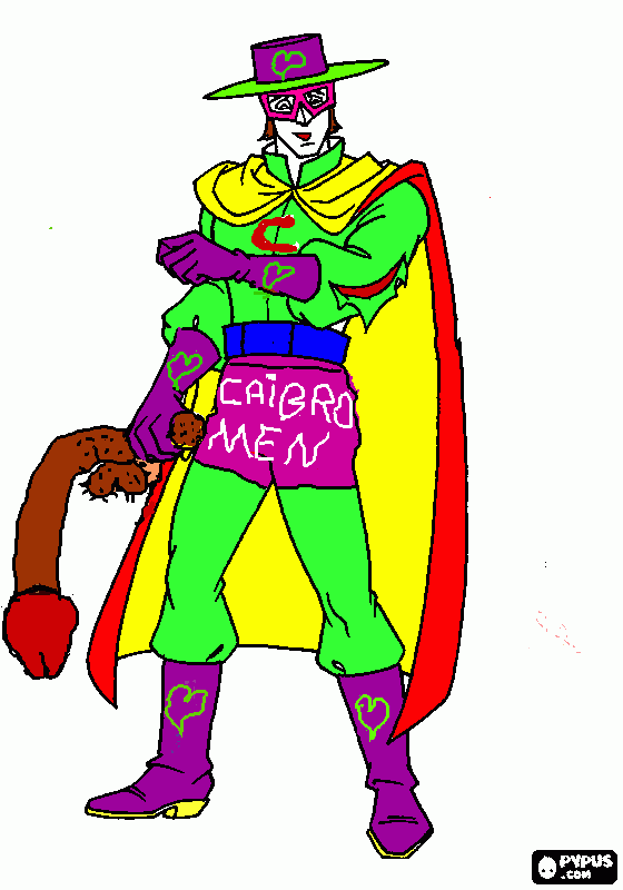 super caibro para colorir e imprimir