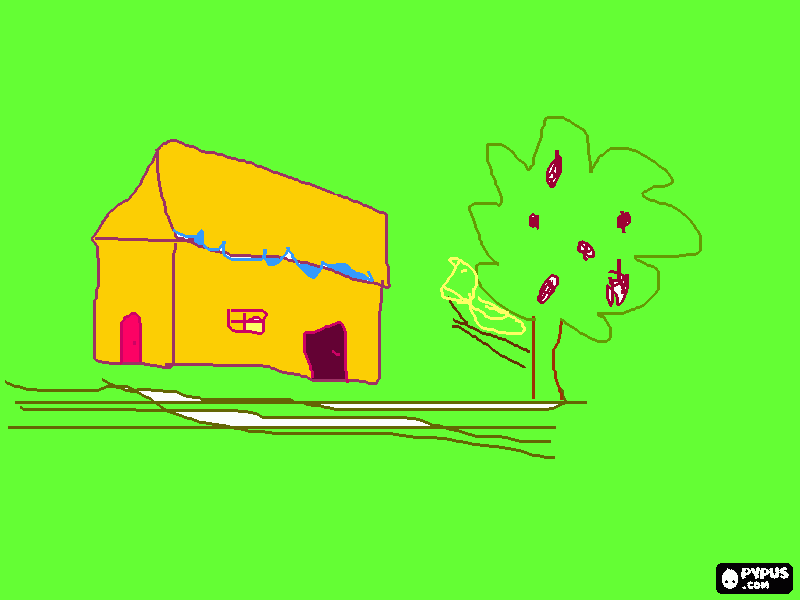 super casa para colorir e imprimir