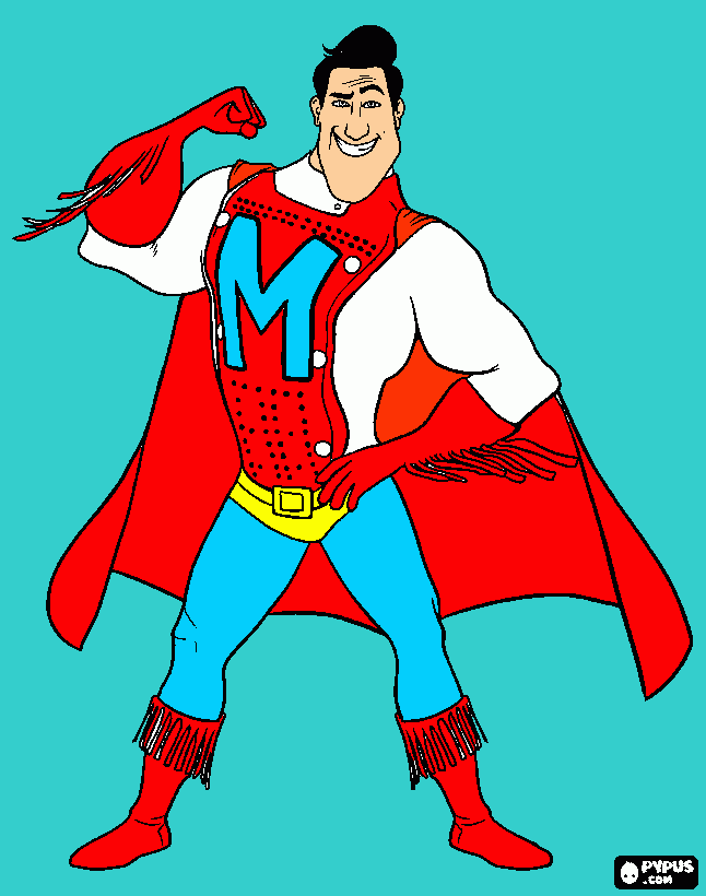 super Daniel para colorir e imprimir
