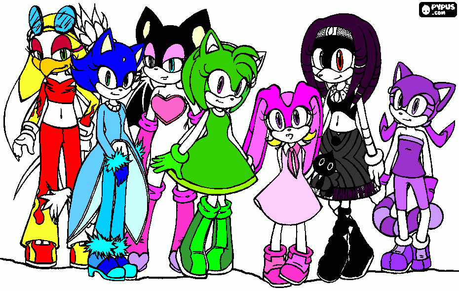 super girls. para colorir e imprimir