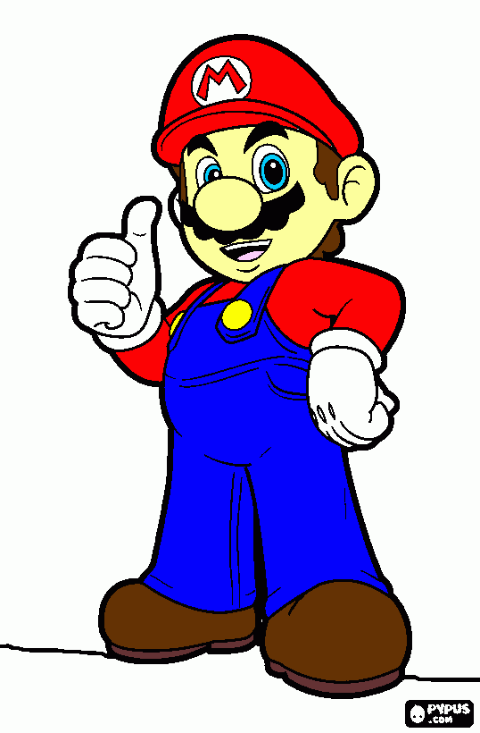 Super Mario Wold para colorir e imprimir