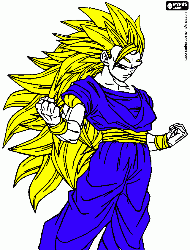 Super saydin 4 para colorir e imprimir