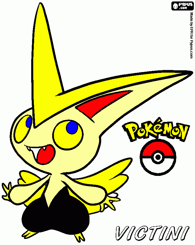 super victini ex para colorir e imprimir