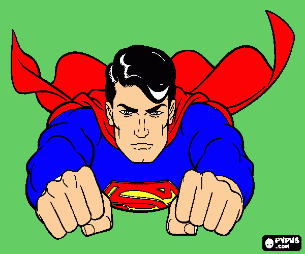 supermen para colorir e imprimir