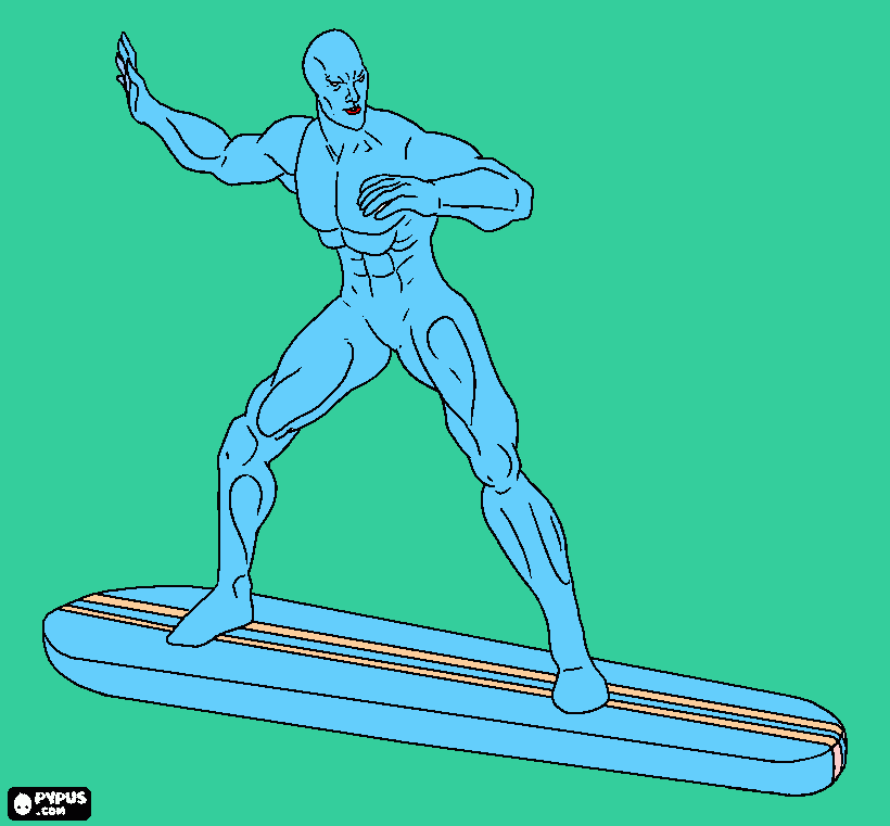 SURFISTA para colorir e imprimir