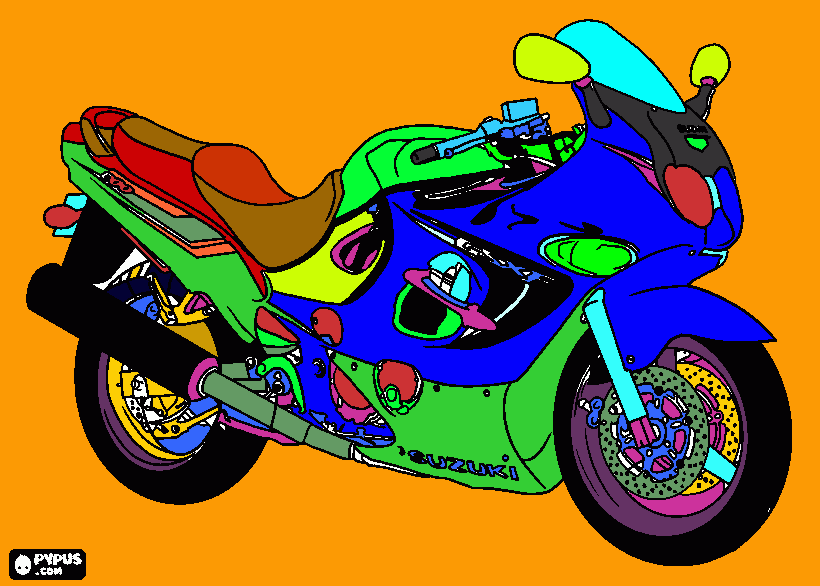 suzuki de mauricio para colorir e imprimir