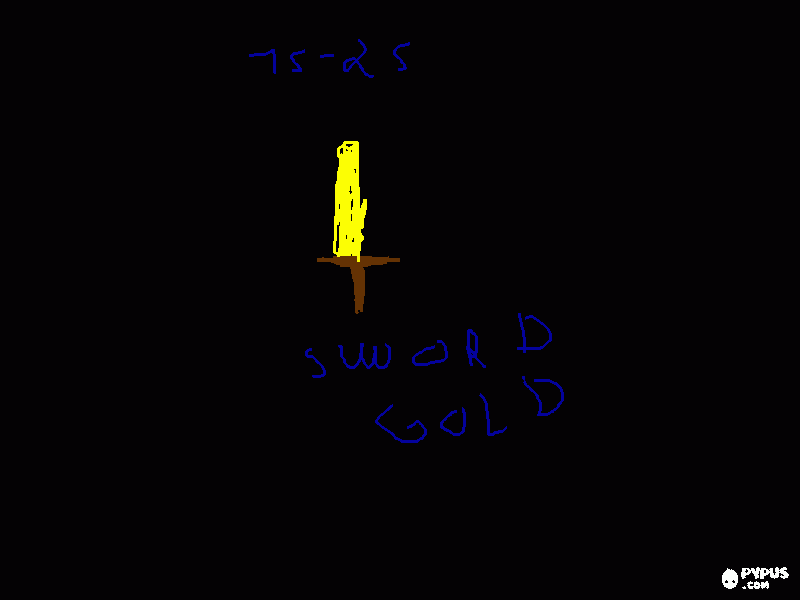 Sword Gold para colorir e imprimir