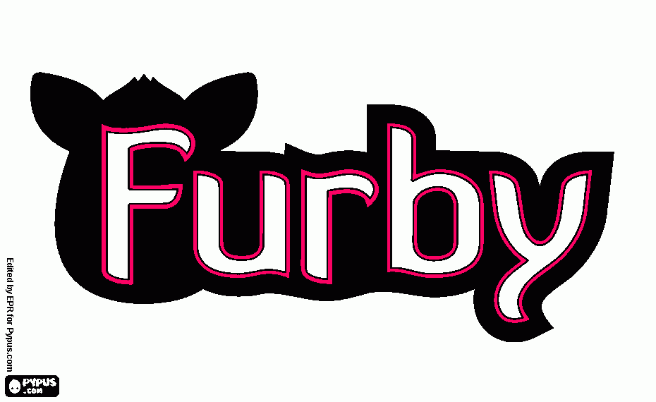 Símbolo do Furby para colorir e imprimir