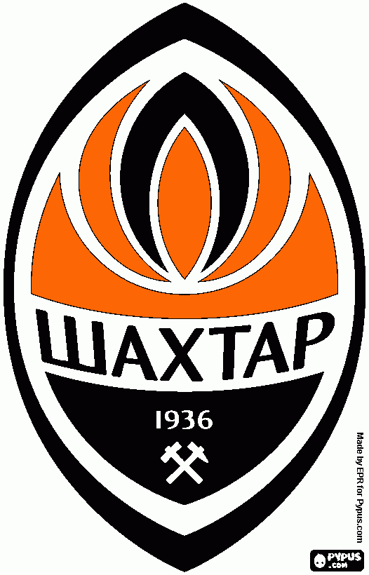 símbolo do shakhtar donetsk  para colorir e imprimir