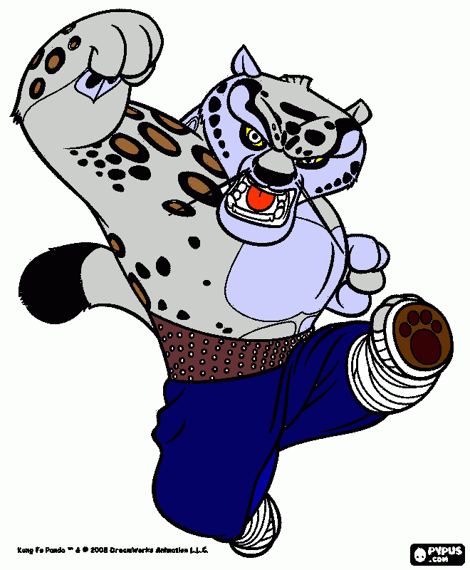 tai lung o poderoso para colorir e imprimir