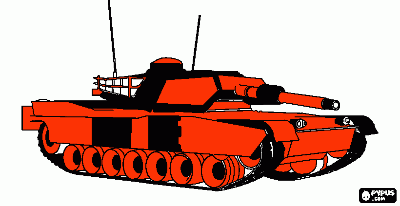 tank para colorir e imprimir
