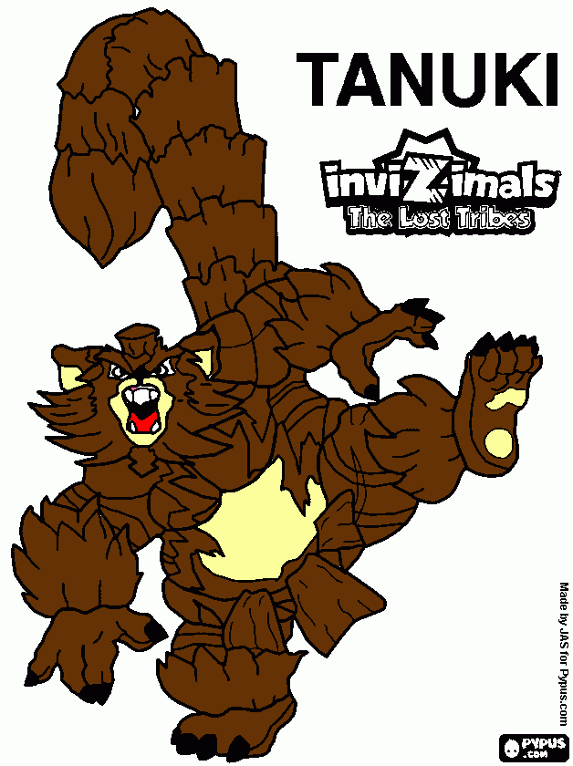 tanuki para colorir e imprimir