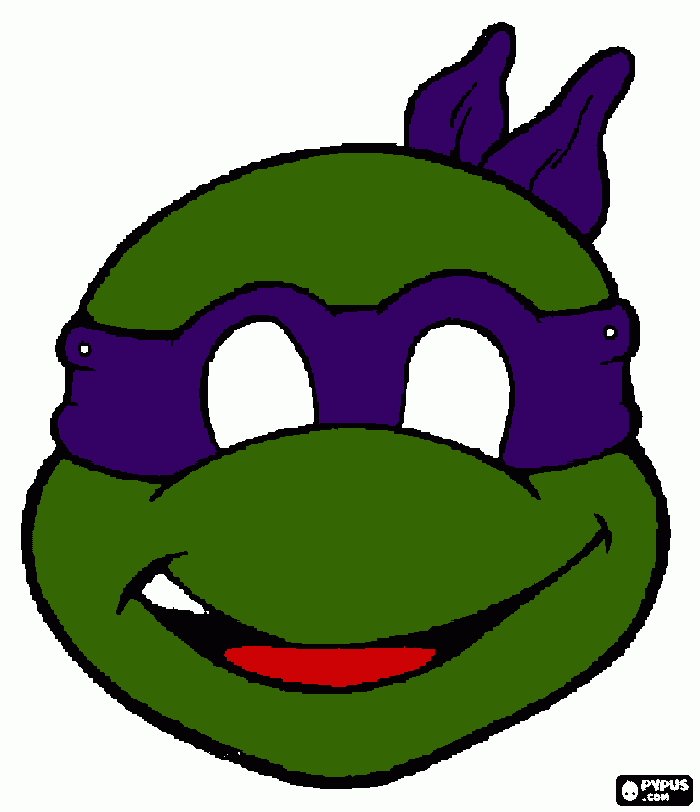 tartaruga ninja- DONATELLO- ROXO para colorir e imprimir