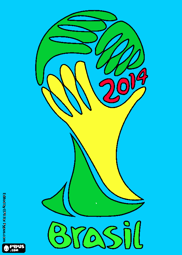 taça da copa do mundo para colorir e imprimir