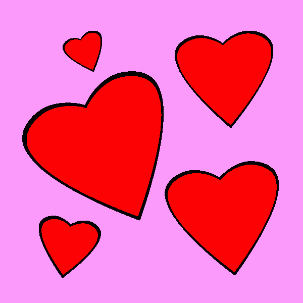 te adoro para colorir e imprimir