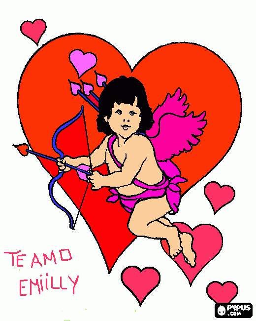 te amo emilly para colorir e imprimir