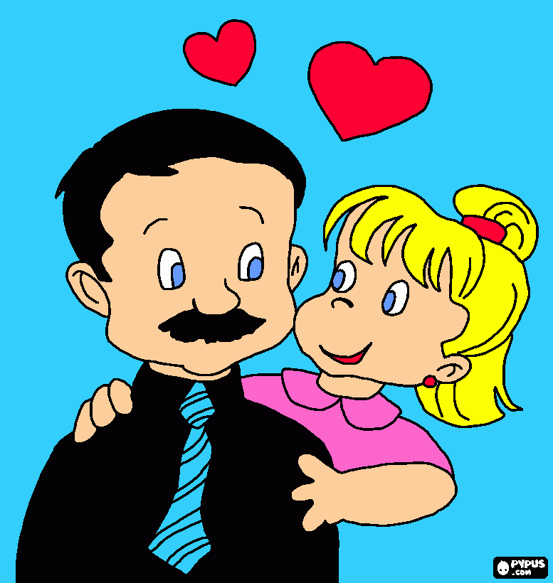 te amo pai para colorir e imprimir