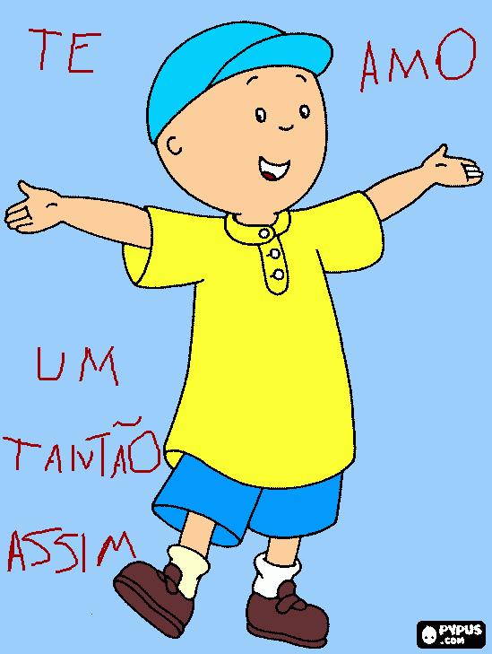 te amo um tantão assim para colorir e imprimir