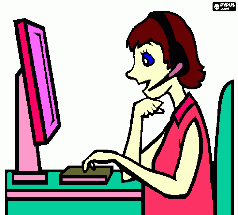 telemarketing para colorir e imprimir