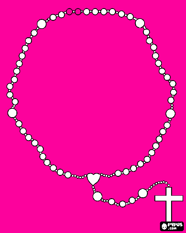 terço para colorir para colorir e imprimir