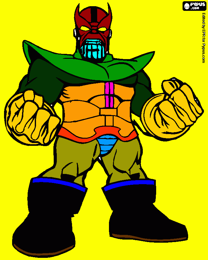 thanos um vilÃo para colorir e imprimir