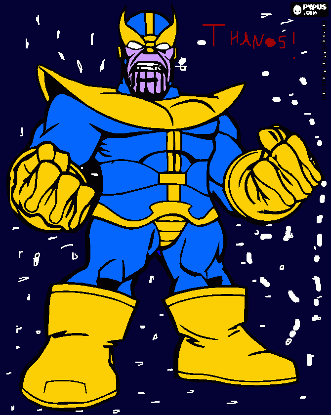 Thanos para colorir e imprimir