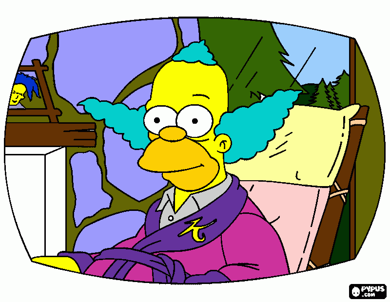 the simpsons pintado por ruan domingos para colorir e imprimir