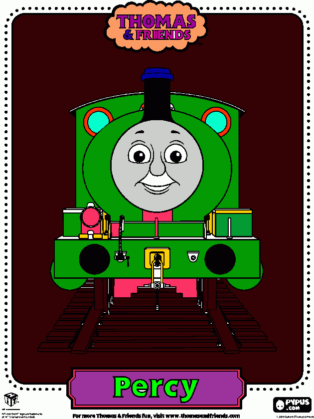 THOMAS E SEUS AMIGOS ESSE E PERCY O LUCAS QUE PINTOU COM A MINHA AJUDA TE AMO para colorir e imprimir