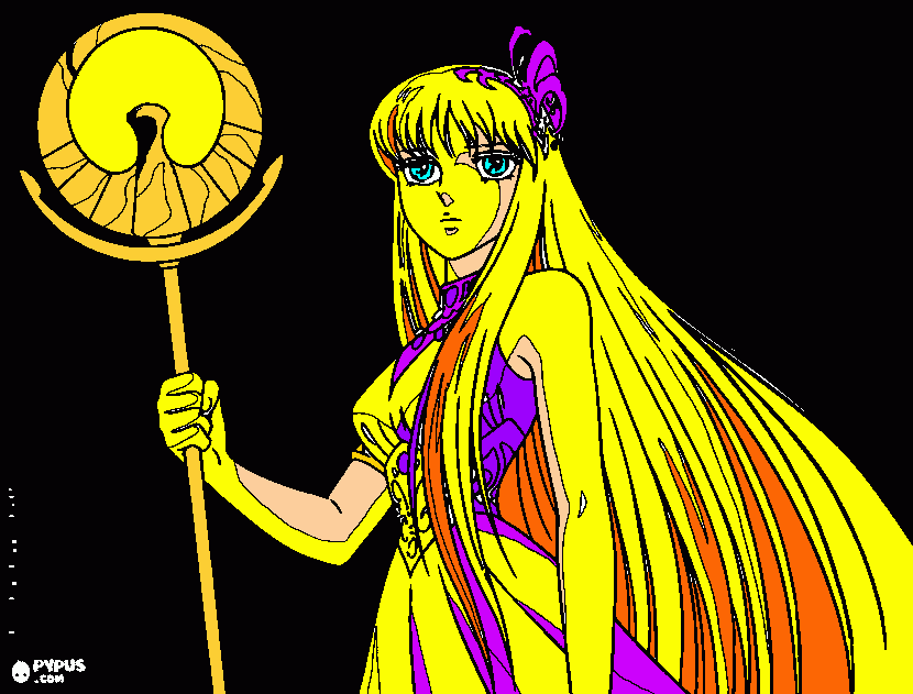 tia Poly para colorir e imprimir