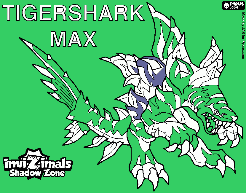 tigershak para colorir e imprimir